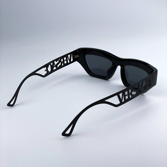 NEW Versace VE4432U 523287 Sunglasses Black Dark Grey Cat Eye Women main image 10